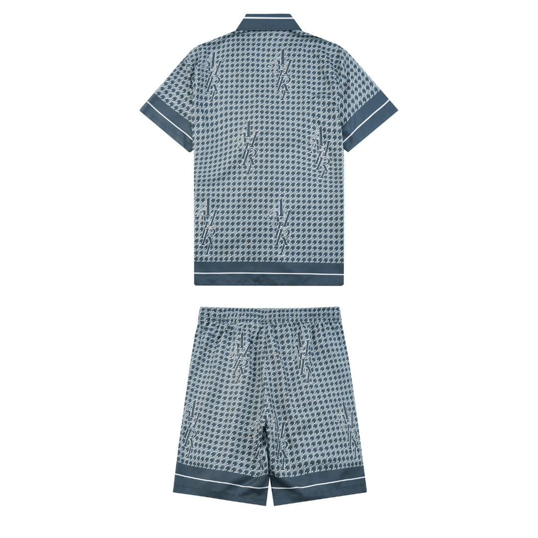 Amr Staggard Silk Short Set