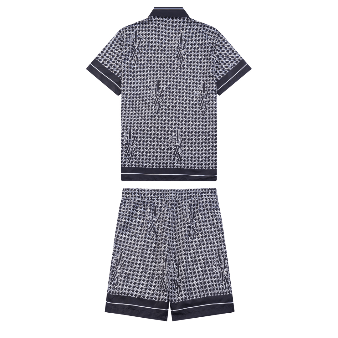 Amr Staggard Silk Short Set