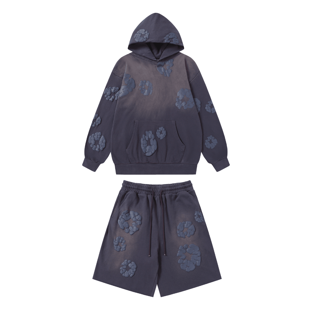 Denim Trs Purple Set