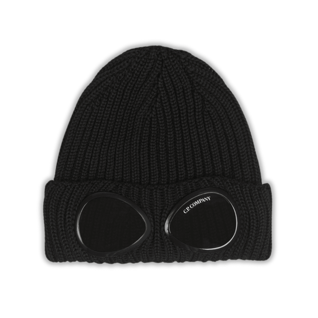 Monogram Full Black Beanie
