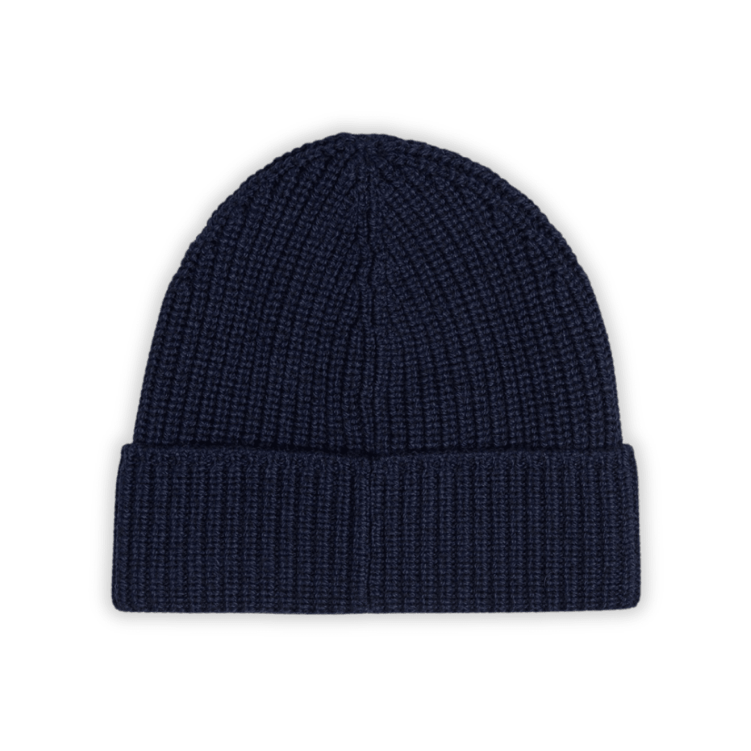 Goose Navy Ribbed Beanie