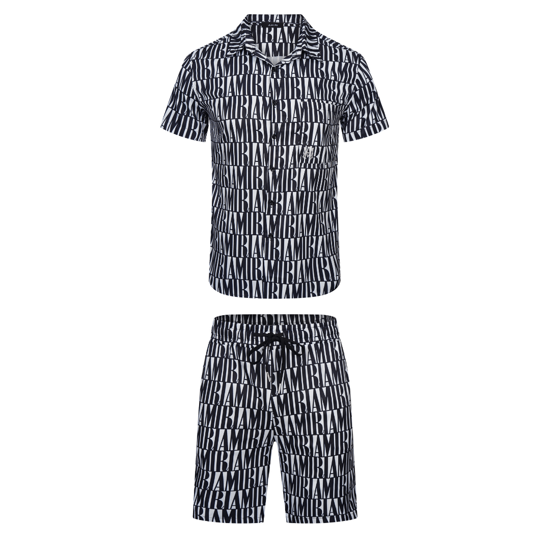 Amr Jacquard Short Set