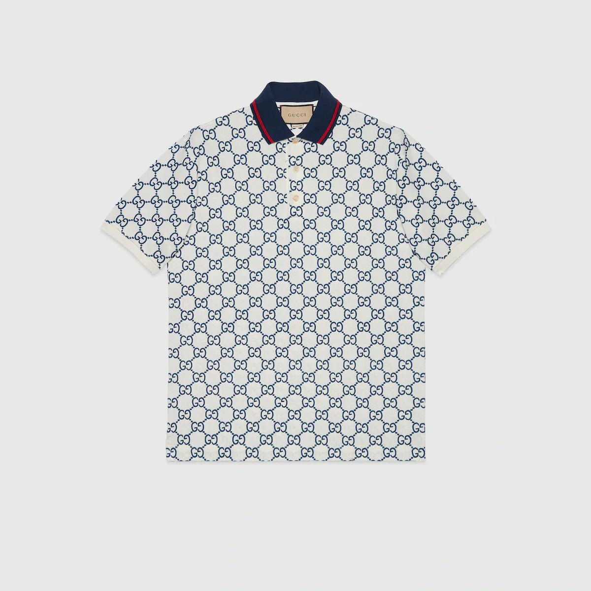 Stretch cotton polo shirt